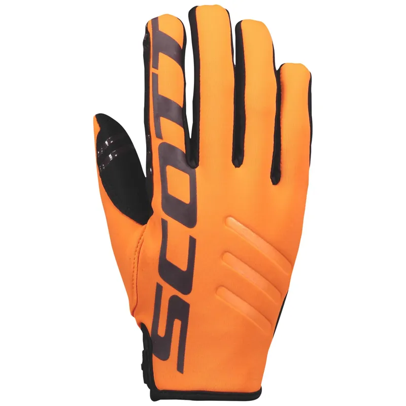 Scott Neoprene Long Finger Gloves - Orange Pumpkin/Red Fudge