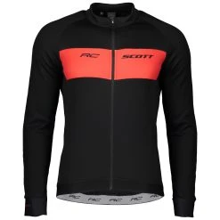 Scott RC Warm Men's Long Sleeve Jersey - Black/Sulphur Yellow