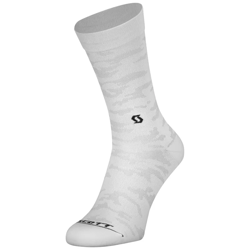 Scott Trail Camo Crew Socks - Dark Grey/White - Image 3