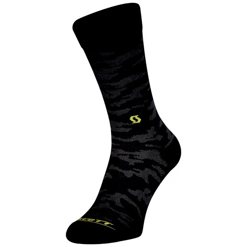 Scott Trail Camo Crew Socks - Dark Grey/White