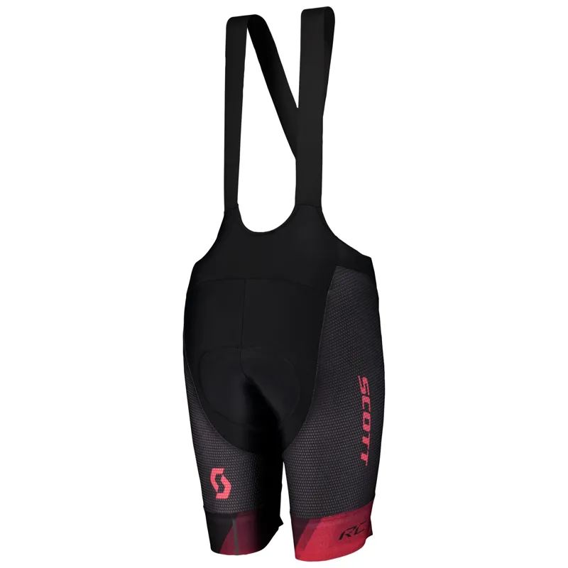 Scott RC Pro +++ Womens Bibshorts - Black/Lollipop Pink - Image 3