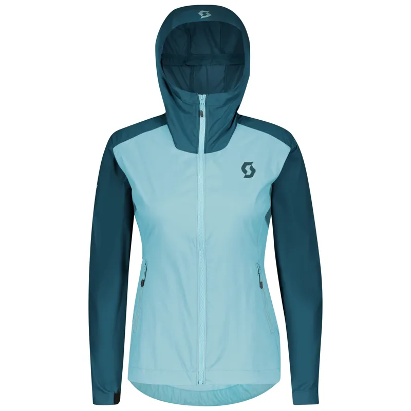 Scott Trail MTN WB Hood Womens Jacket - Lunar Blue/Stream Blue - Image 2