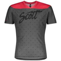 Scott Trail 20 Short Sleeve Junior Jersey - Dark Grey/Lollipop Pink