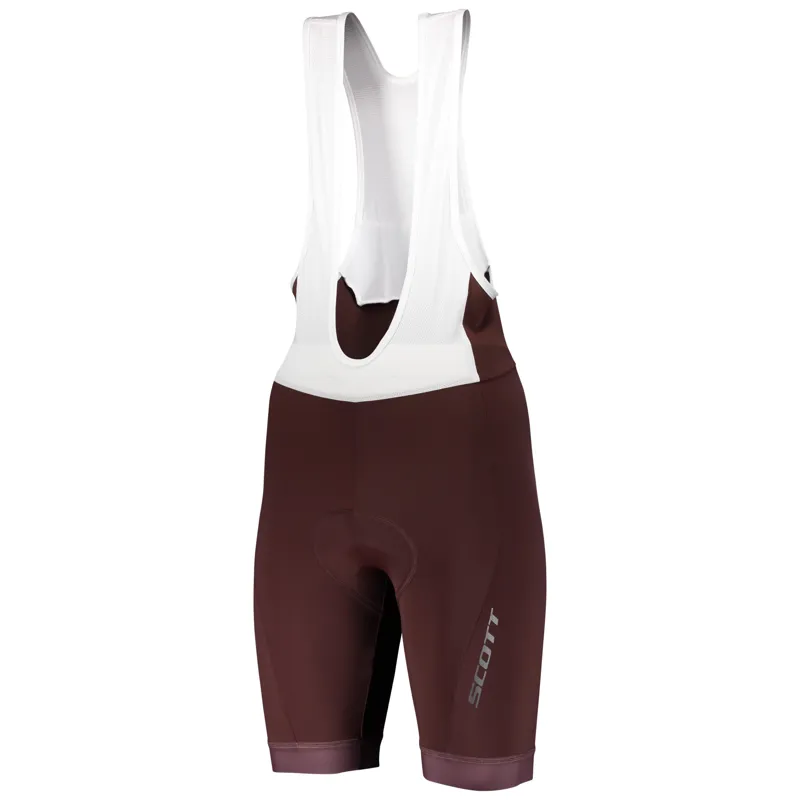 Scott Endurance +++ Bibshorts - Maroon Red/Dark Greyrey - Image 4