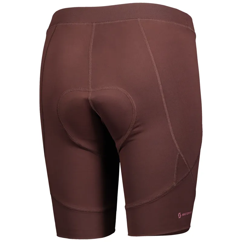 Scott Endurance 10 +++ Womens Lycra Shorts - Maroon Red/Cassis Pink - Image 3