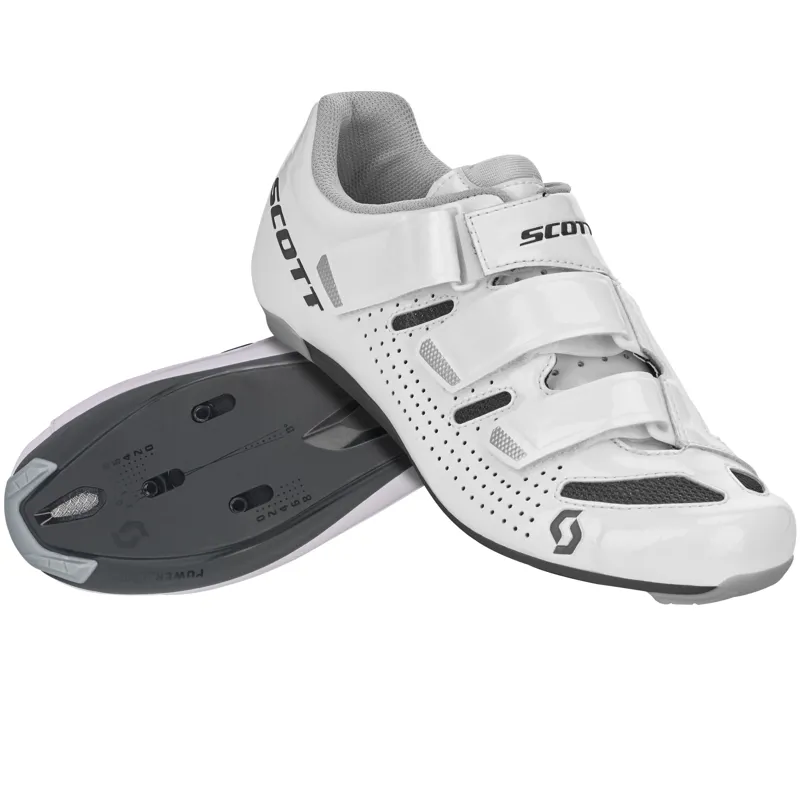 Scott Road Comp Womens Road Shoes - Gloss White/Gloss Black - Image 2