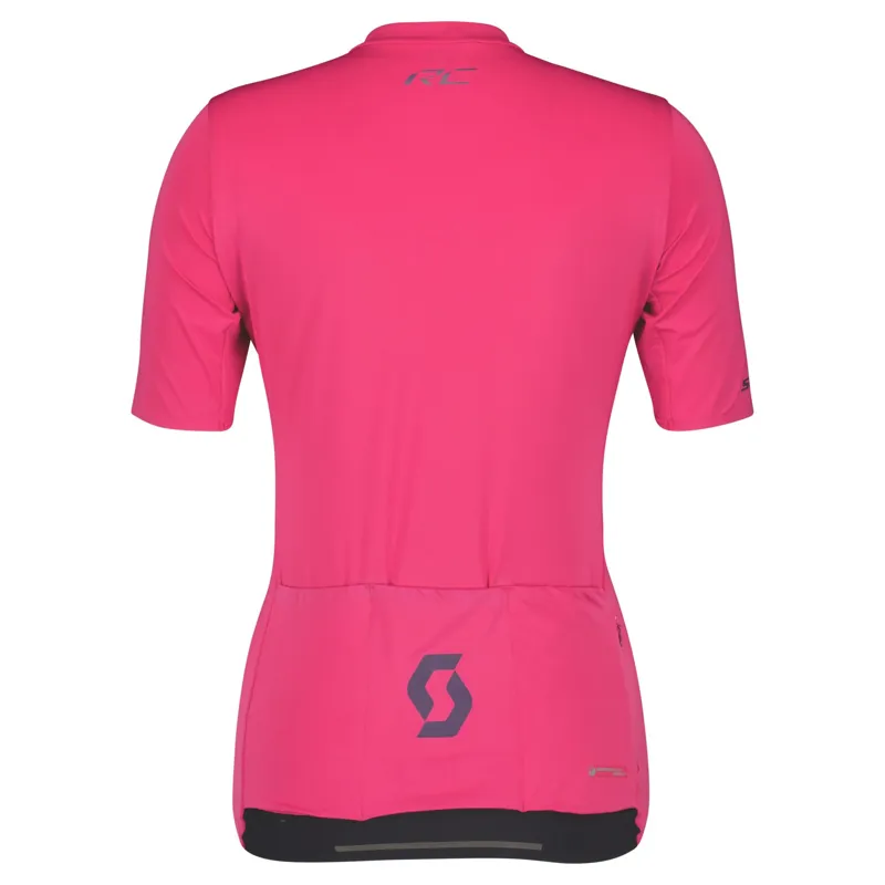 Scott RC Premium Women's Short Sleeve Jersey - Carmine Pink/Dark Purple - Image 4