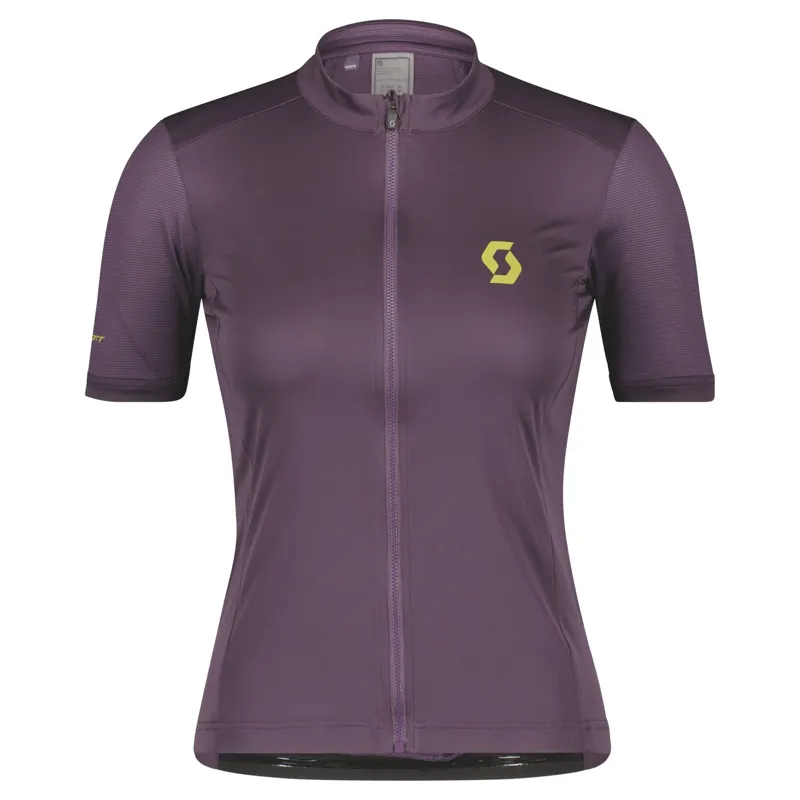 Scott Endurance 10 Women's Short Sleeve Jersey - Dark Purple/Mud Green - Image 4