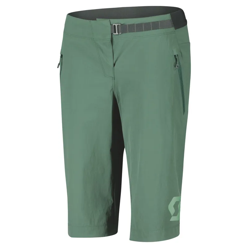 Scott Trail Vertic With Pad Women's Baggy Shorts - Mud Green - Image 3