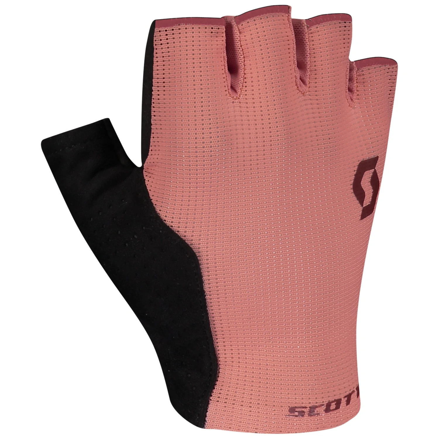 Scott Essential Gel Short Finger Gloves - Tuscan Red/Dark Grey - Image 3