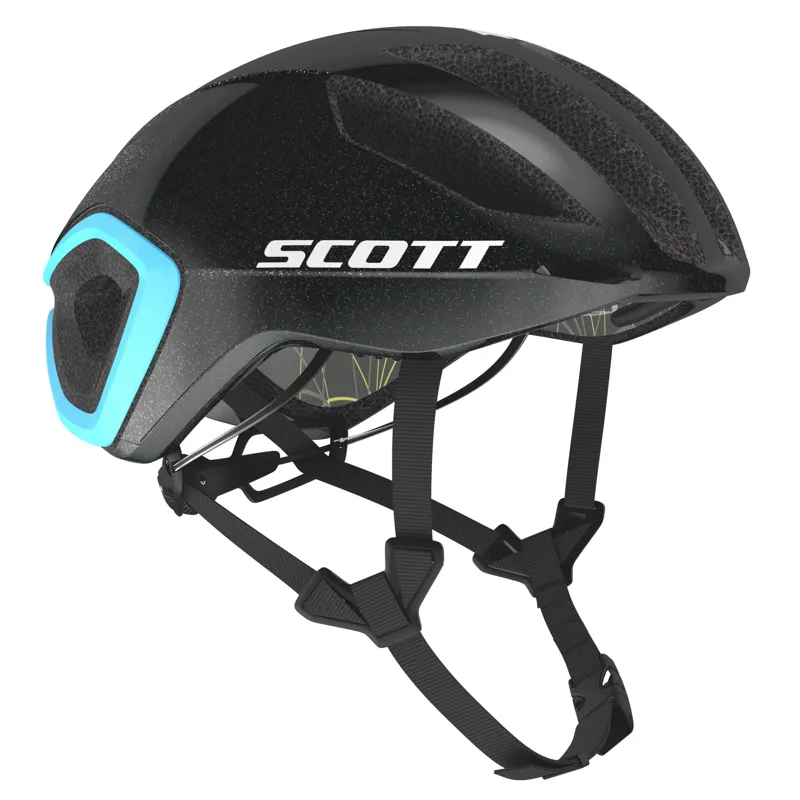Scott Cadence Plus MIPS Road Helmet - Black/Light Blue - Image 3