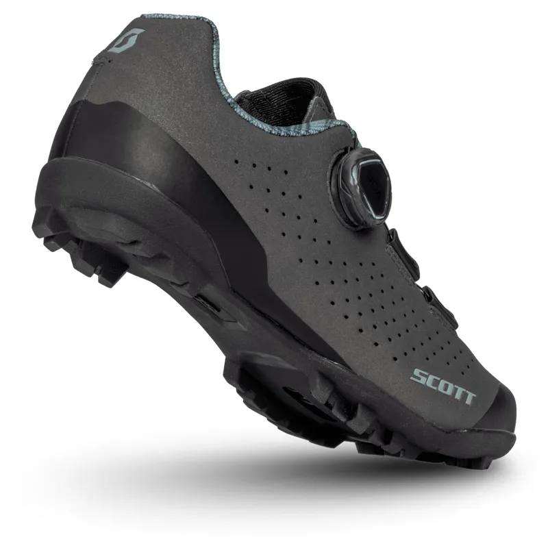 Scott Gravel Pro Women's Gravel Road Shoes - Dark Grey/Light Green - Image 3