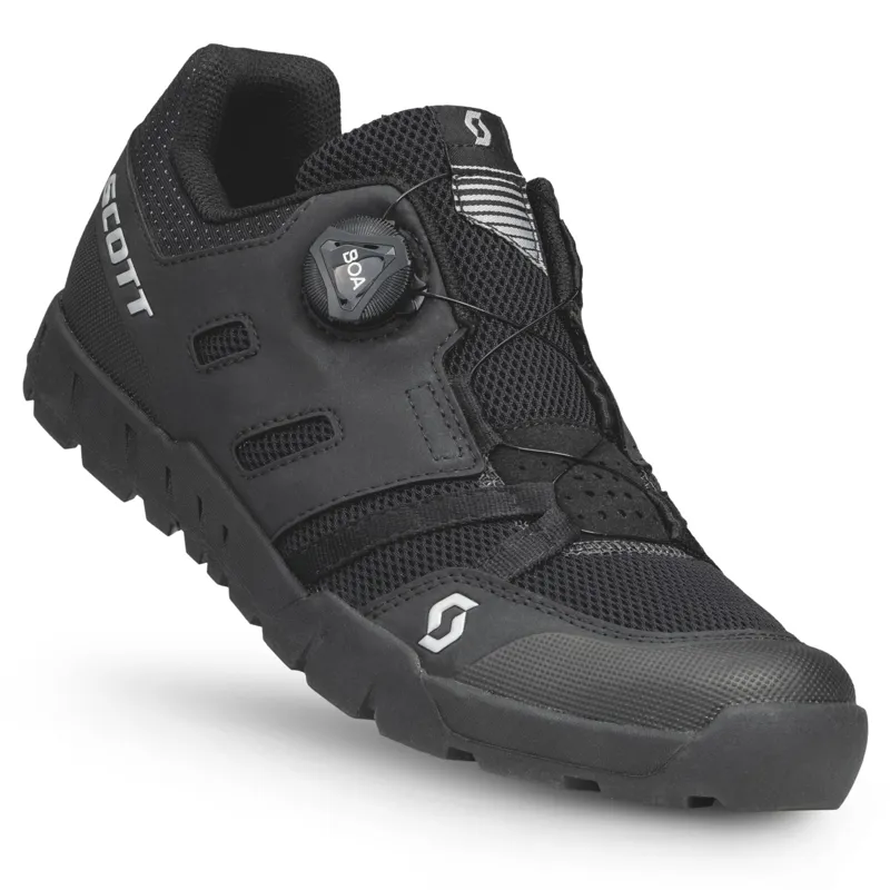 Scott Sport Crus-R BOA Men's Flat MTB Shoes - Black/Silver - Image 5