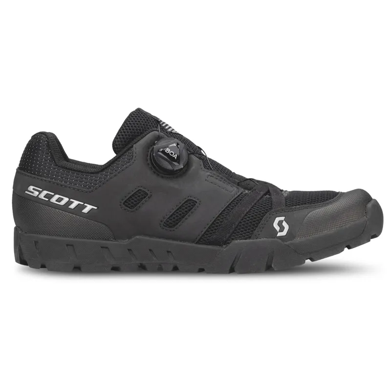 Scott Sport Crus-R BOA Men's Flat MTB Shoes - Black/Silver - Image 2
