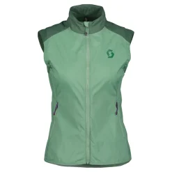 Scott Explorair Light Windbreaker Women's Vest - Glade Green/Smoked Green