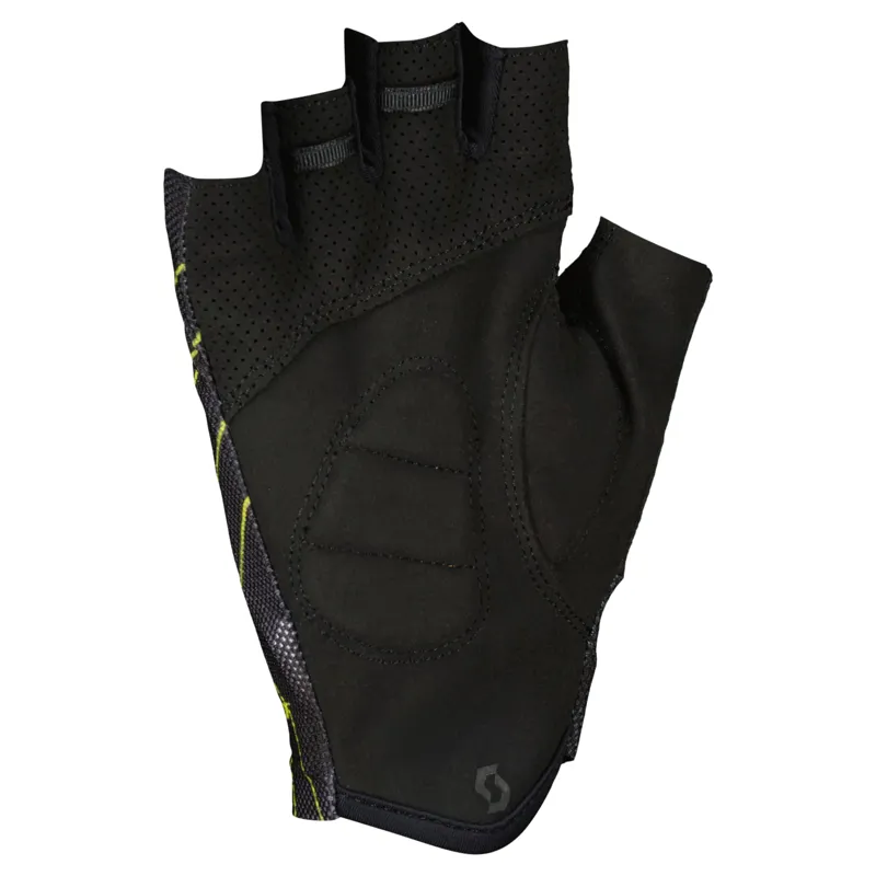 Scott RC Team Short Finger Gloves - Black/Sulphur Yellow - Image 5