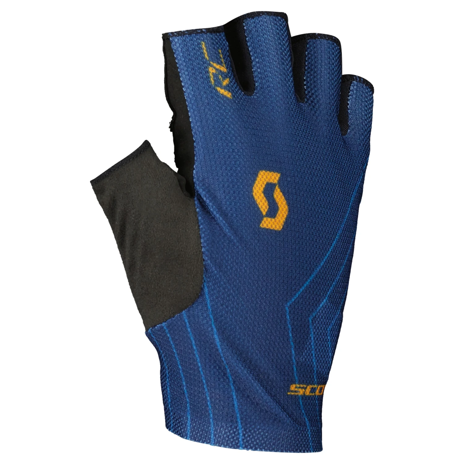 Scott RC Team Short Finger Gloves - Black/Sulphur Yellow - Image 2