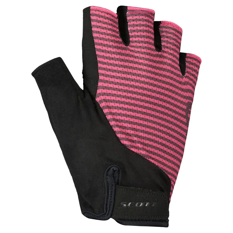 Scott Aspect Gel Short Finger Gloves - Dark Purple/Carmine Pink - Image 4