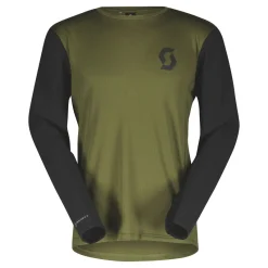 Scott Trail Vertic Men's Long Sleeve Jersey - Fir Green/Black