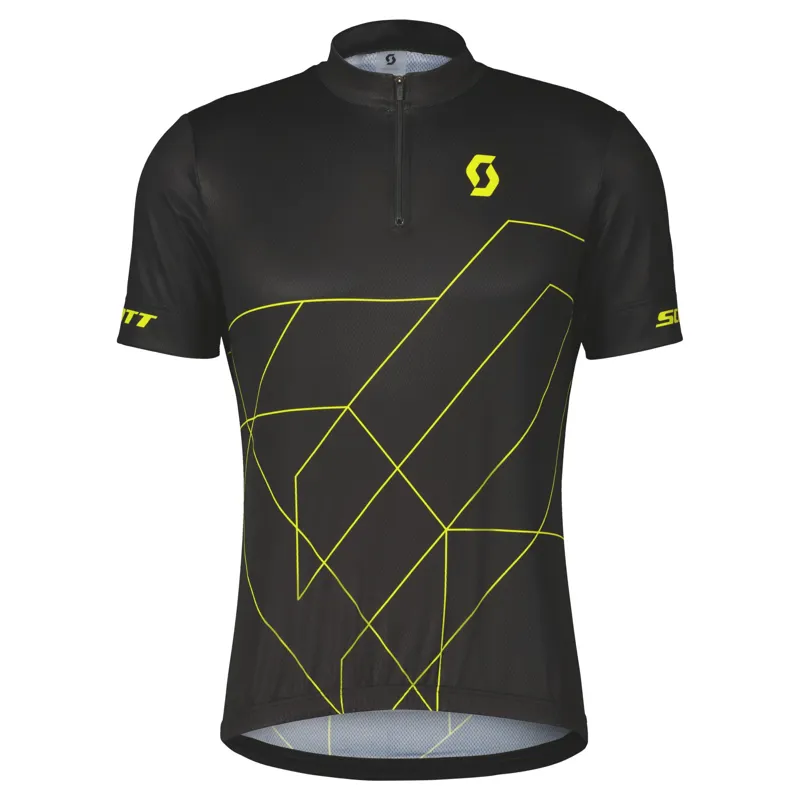 Scott RC Team 20 Men's Short Sleeve Jersey - Black/Sulphur Yellow - Image 6