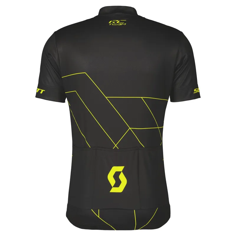 Scott RC Team 20 Men's Short Sleeve Jersey - Black/Sulphur Yellow - Image 5