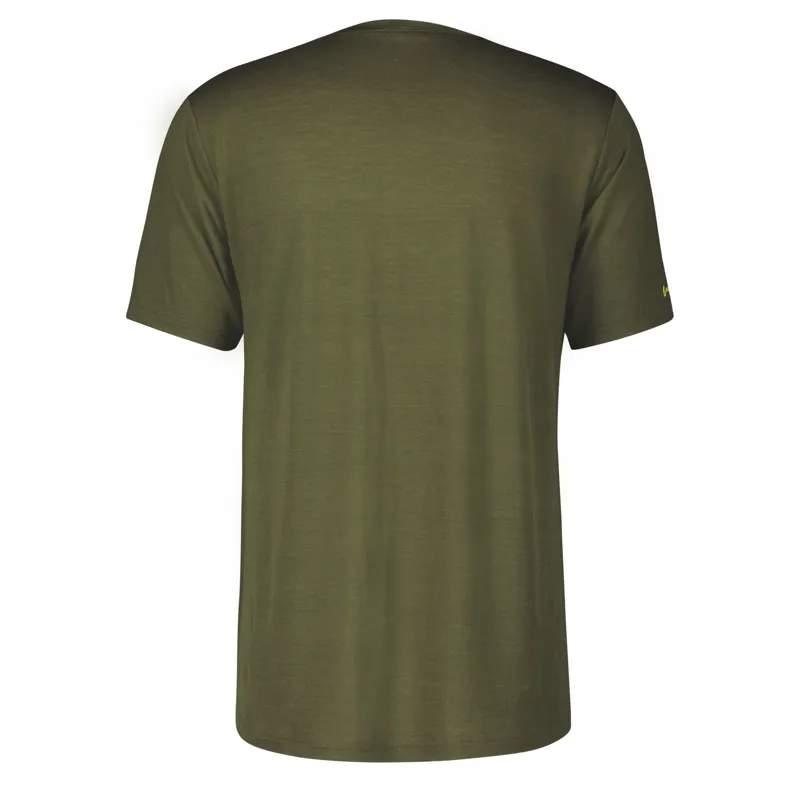 Scott Defined Merino Men's Short Sleeve Jersey - Fir Green - Image 2