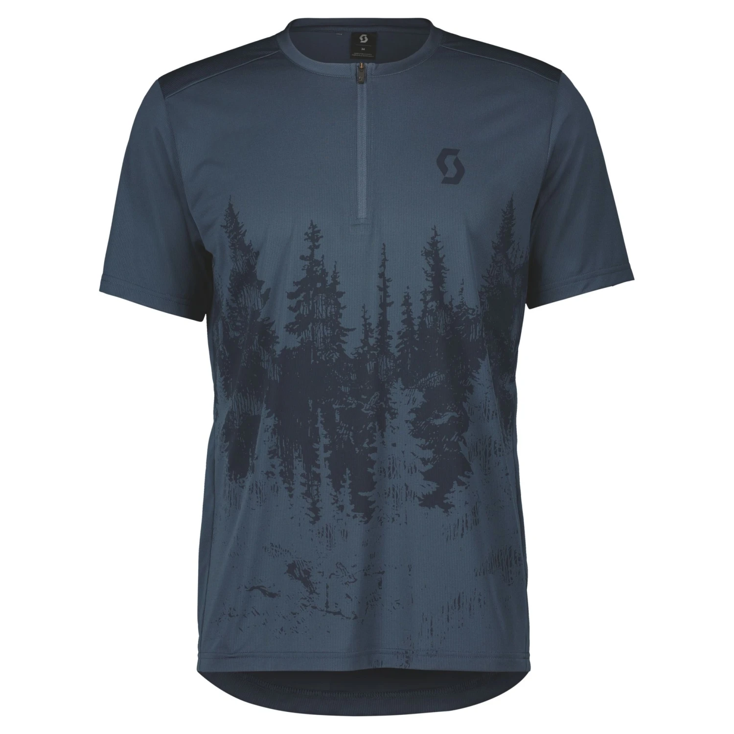 Scott Trail Flow Zip Men's Short Sleeve Jersey - Mineral Green/Aruba Green - Image 4