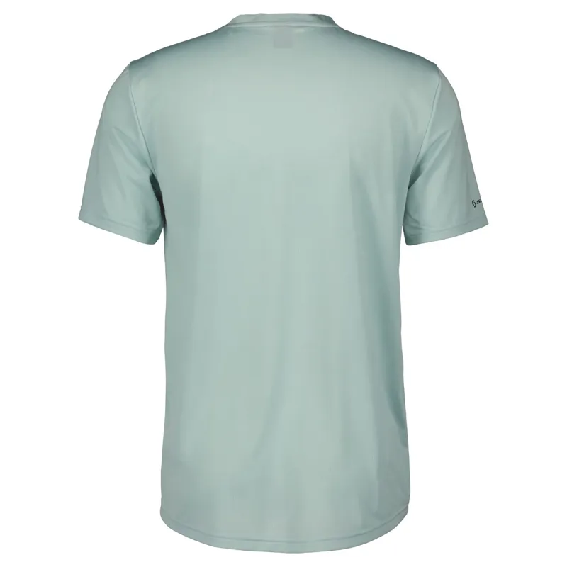 Scott Trail Flow Zip Men's Short Sleeve Jersey - Mineral Green/Aruba Green - Image 2