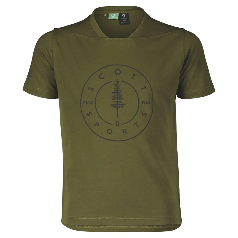 Scott Trail Flow 10 DRI Junior Short Sleeve Jersey - Braze Orange