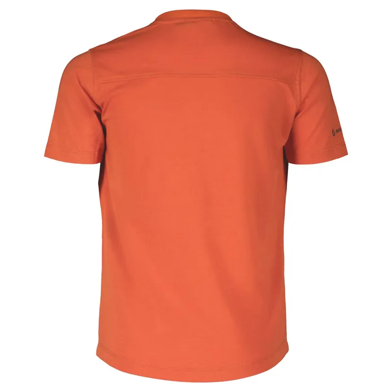 Scott Trail Flow 10 DRI Junior Short Sleeve Jersey - Braze Orange - Image 3