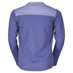 Scott Trail Flow 20 DRI Junior Long Sleeve Jersey - Moon Blue/Dream Blue