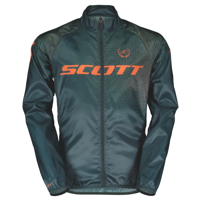 Scott RC Pro WB Junior Jacket - Aruba Green/Braze Orange - Image 2