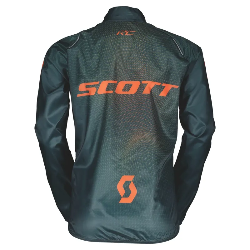 Scott RC Pro WB Junior Jacket - Aruba Green/Braze Orange - Image 4