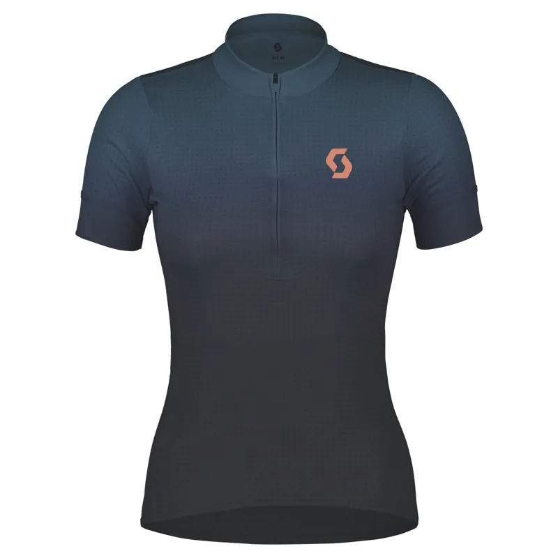 Scott Endurance 15 Women's Short Sleeve Jersey - Bitter Yellow/Dream Blue - Image 3