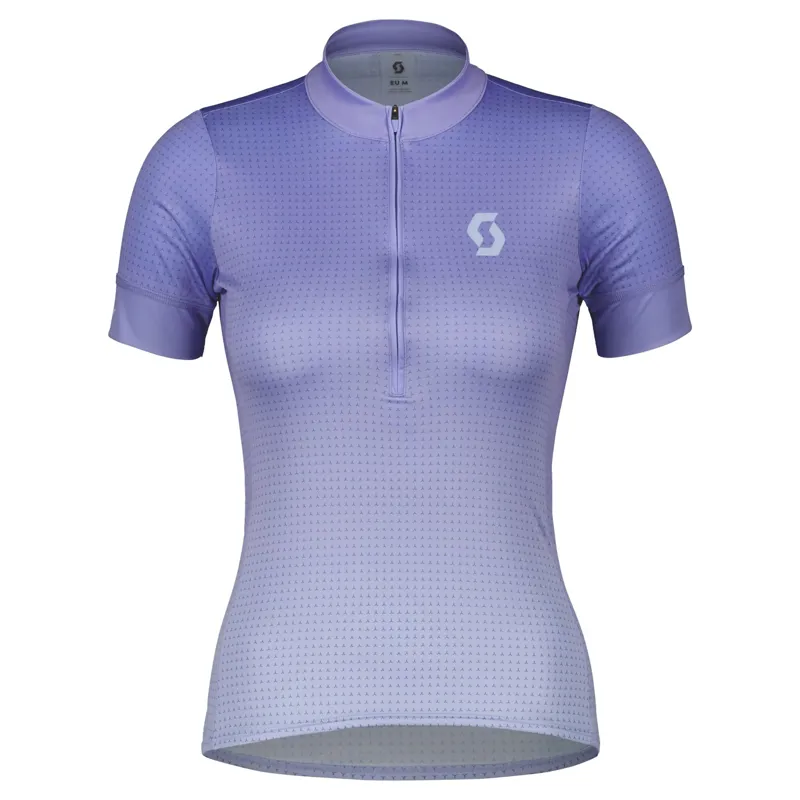 Scott Endurance 15 Women's Short Sleeve Jersey - Bitter Yellow/Dream Blue