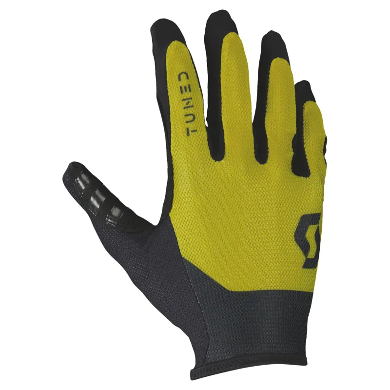 Scott Traction Tuned Long Finger Gloves - Savanna Green - Image 3